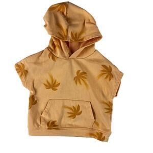 Grayson Mini Baby Boys French Palm Tree Hoodie T-Shirt 18M Orange Short Sleeve